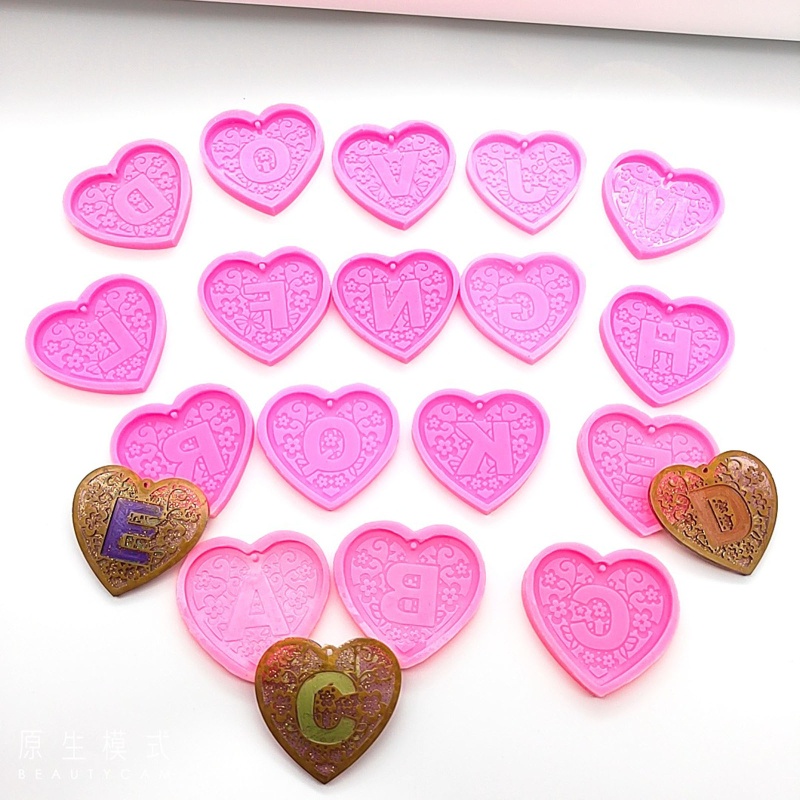 Sa Khuôn Silicon 26 Chữ Cái Làm Móc Khóa