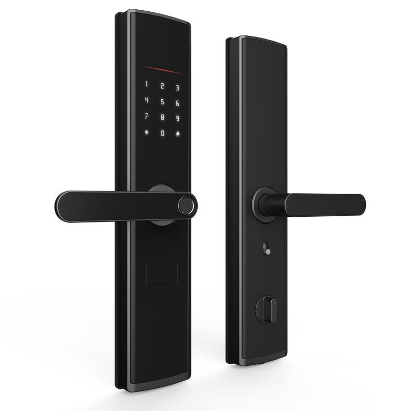 Khóa cửa thông minh tuya F1 - Mở khóa bằng vân tay, chìa, thẻ từ, mật mã và từ xa qua app Tuya Smart chính hãng BH 12 T