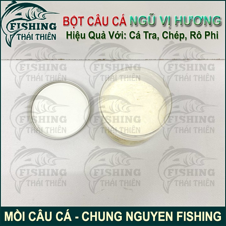 Bột Câu Cá Ngũ Vị Hương Hiệu Quả Với Cá Tra, Chép, Rô Phi Chuyên Dùng Ủ Cơm Thiu, Trộn Cháo Rết, Ủ Bún, Trộn Cám