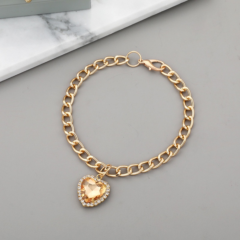 Dễ Thương Vòng Cổ Kim Loại Đính Đá Xinh Xắn Cho Nữ