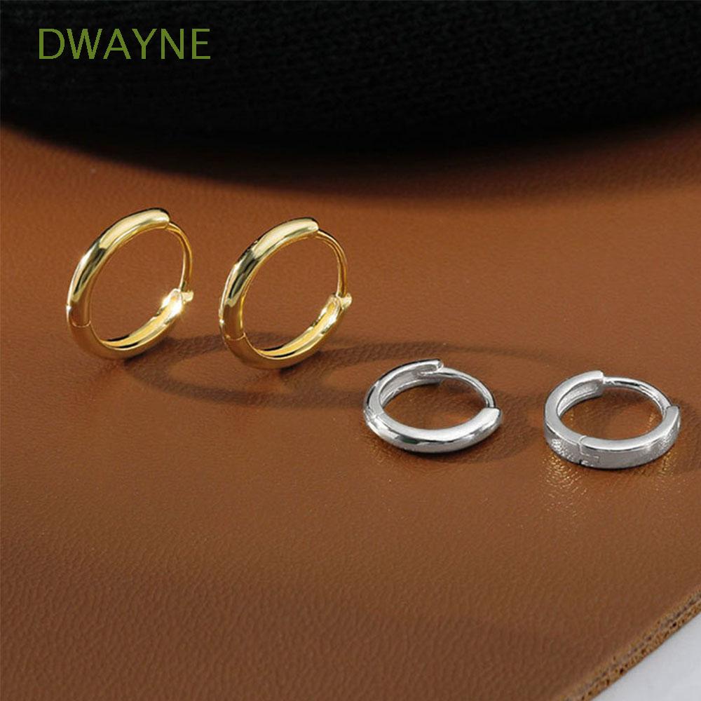 Khuyên Tai Hình Tròn Đơn Giản Nhiều Màu 6mm / 8mm / 10mm / 12mm Phong Cách Hàn Quốc Cho Nữ