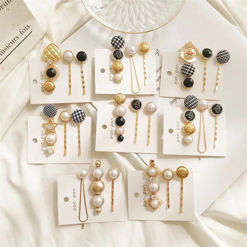 Set 3 kẹp tóc thời trang xinh xắn cho nữ