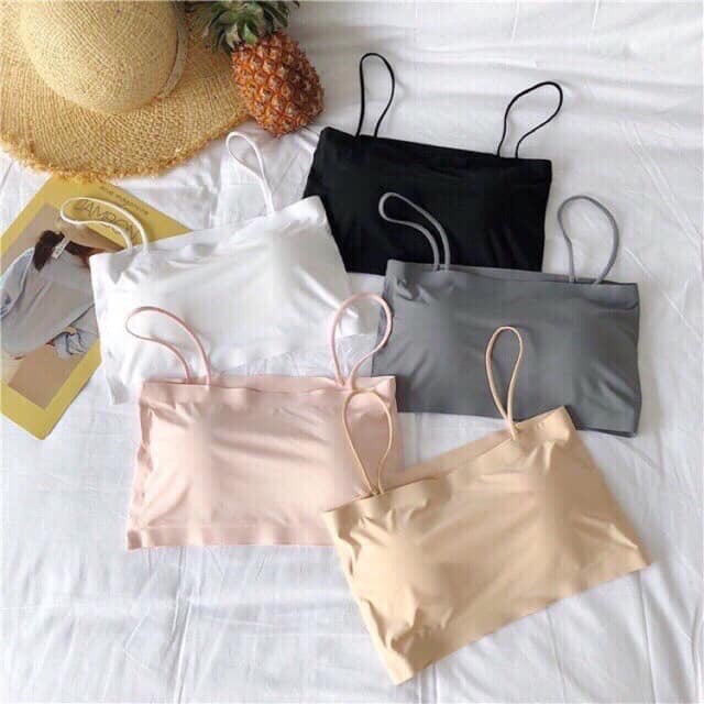 Áo Bra Đúc Su Trơn Quây 2 Dây Chất Liệu Thun Lạnh m267 | BigBuy360 - bigbuy360.vn