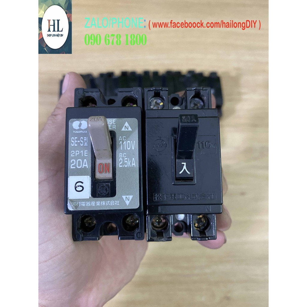 Aptomat cóc 20A nhật bản