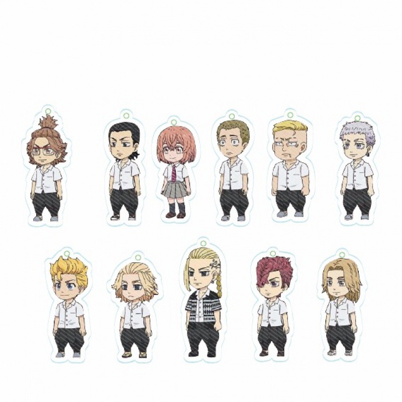 Tokyo Revengers Keychain Bag Acrylic Pandant Keyring Hanagaki Longgong Temple Jian Anime Q version Key Chain souvenir
