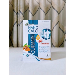 Bổ sung Canxi CURMIN NANO (LỌ 30V)