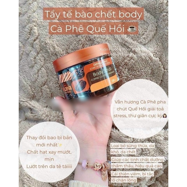 [Chính Hãng]TẨY DA CHẾT BODY QUẾ HỒI NGA