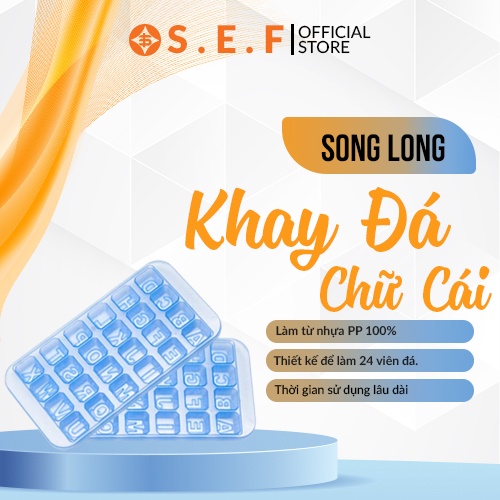 Khay Đá ABC 2601 Song Long Tiện Lợi Gọn Nhẹ Để Làm Đá Nhanh - SL2601