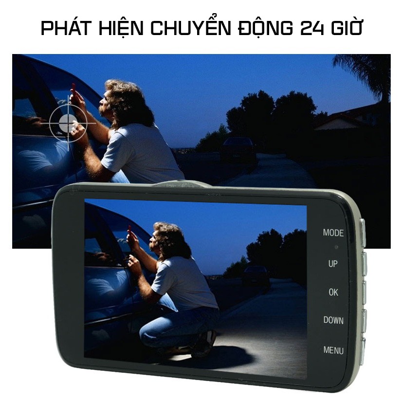 (Hỗ Trợ Tiếng Việt) Camera Hành Trình Màn Hình 4.0 Inch HD 1080P WDR SD503 Cao Cấp Kèm Camera Lùi