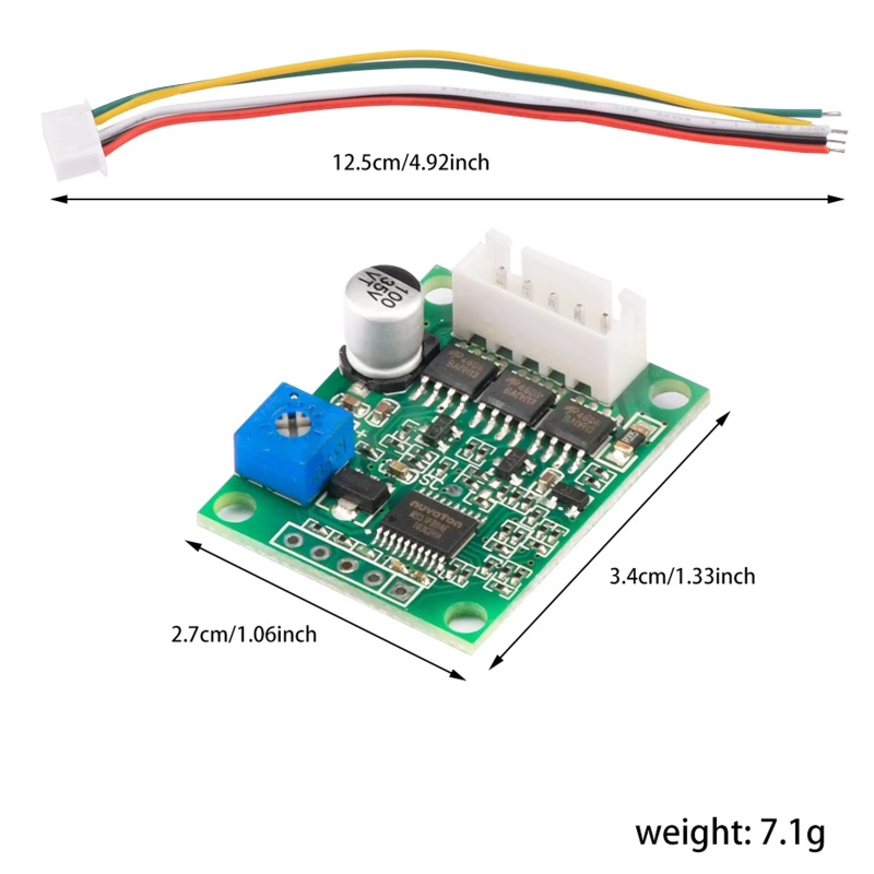 Động Cơ Không Chổi Than Điều Khiển Tốc Độ Không Chổi Than BLDC 3 Pha DC6-20V 60W