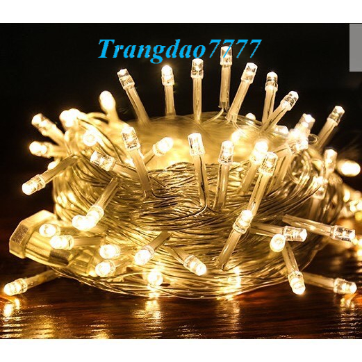 (Có Phích Nối Điện-Đèn Không Chớp) Dây Đèn Đom Đóm Đèn Led Fairy Light Trang Trí Quấn Cây Sân Vườn Noel
