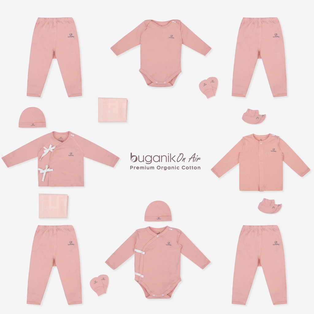 Bu Set Quần Áo Sơ Sinh Hữu Cơ Tiệt Trùng Hút Chân Không