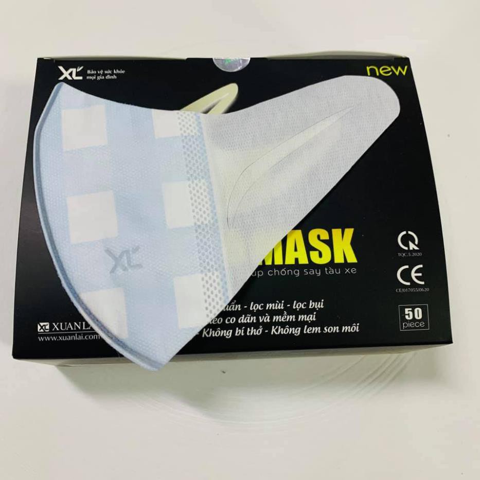 (Mẫu Mới) 1 Hộp 50 Chiếc Khẩu Trang XL 3D MASK Chống Bụi PM2.5 | BigBuy360 - bigbuy360.vn