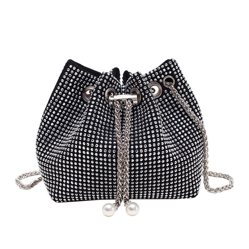 Túi Xách Đeo Chéo Đính Đá Thanh Lịch Cho Nữ