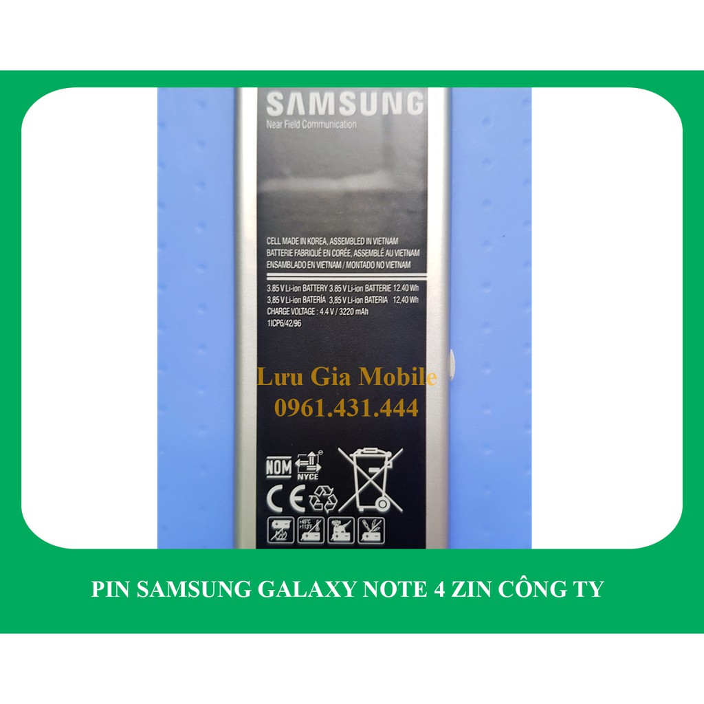 Pin Samsung Galaxy Note 4 công ty N910 | Note 4 2 Sim N9100 | Note 4 Edge N915