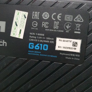 Bàn phím Gaming Logitech G610 2nd switch cherry Blue-Brown
