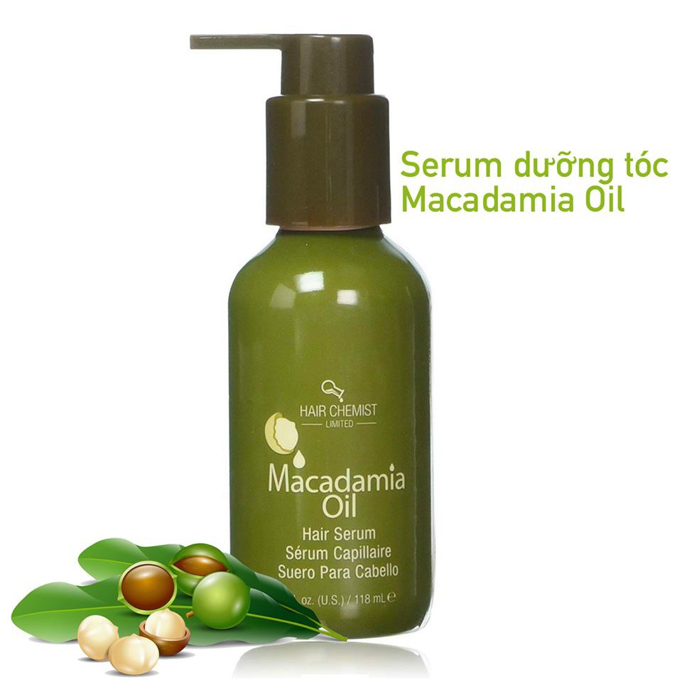 Serum dưỡng tóc Macadamia Natural Oil của Hair Chemist – 118ml | Shopee  Việt Nam