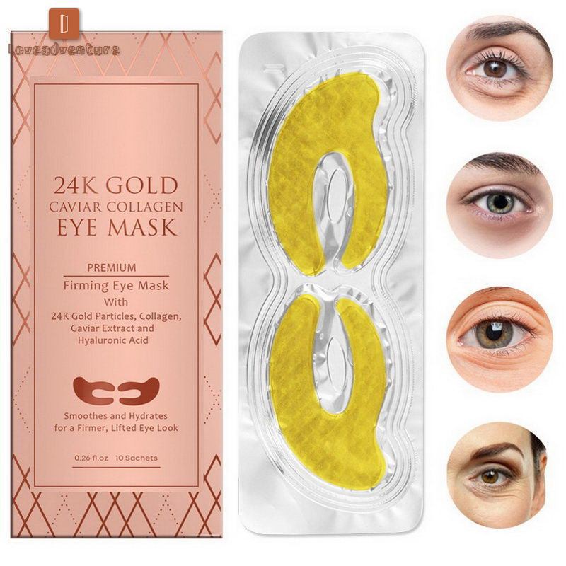 LV△ Golden Eye Mask Moisturizing Firming Skin Eyes Bag Black Circles Create Charming Eyes