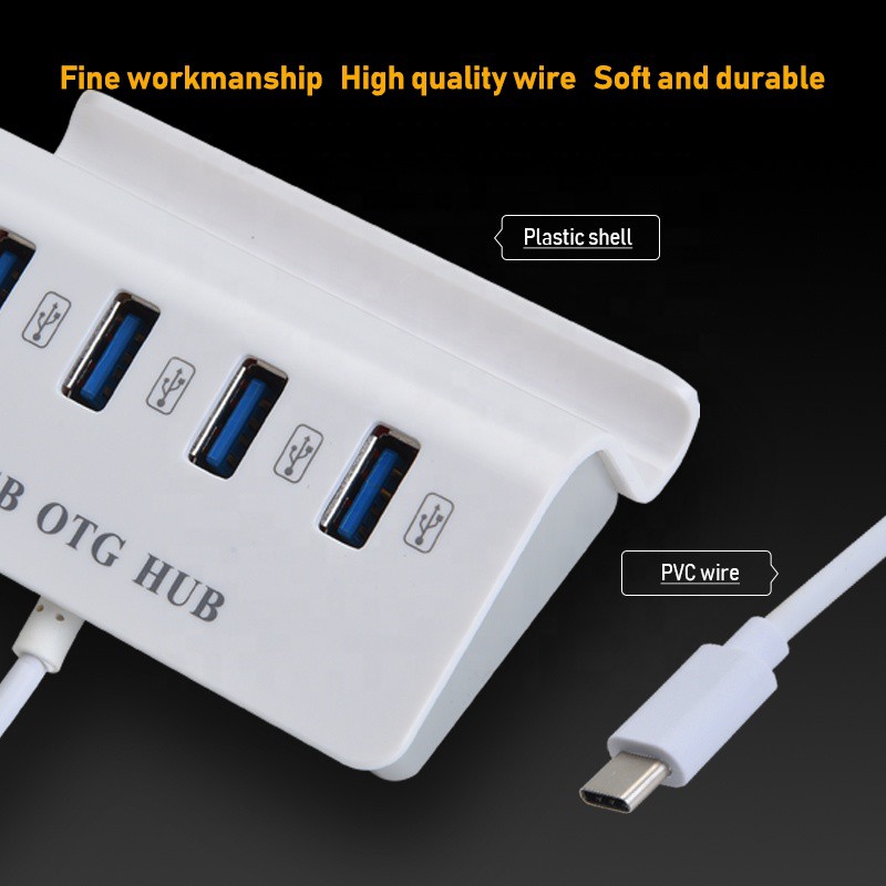 HUB chuyển đổi usb Type-C / USB / Micro USB ra 4 cổng USB Kiêm USB OTG