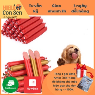 Combo 30 thanh xúc xích mix vị bò - gà - heo siêu ngon dành cho chó mèo