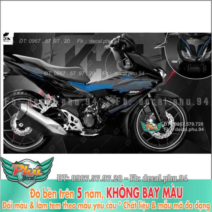 Tem rời Winner GTR Xe đen (B) -1