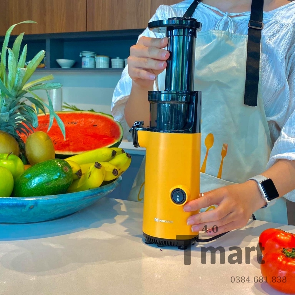 Máy Ép Chậm Mini Chính Hãng, Máy Ép Chậm Trái Cây Kiệt Nước Tiện Lợi Hot Nhất Mùa Hè Này -T-mart4.0