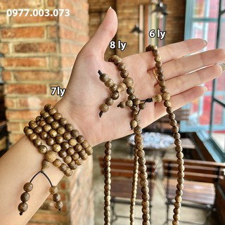 Vòng tay trầm hương chuỗi tràng hạt 108 tốc vườn tự nhiên