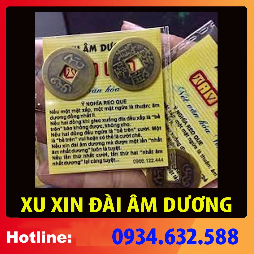 XU XIN ĐÀI ÂM DƯƠNG 1 cặp 2 đồng, Cách xin đài âm dương thờ cúng