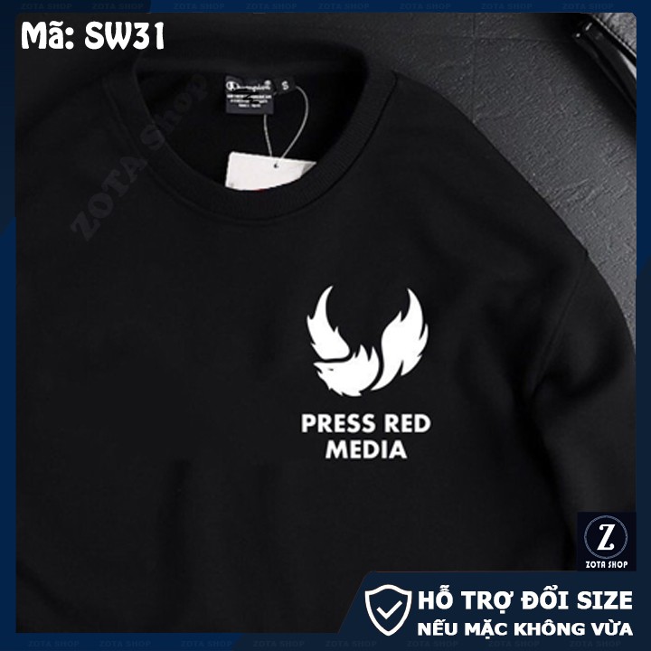 Áo thu đông nam dài tay❤️ Freeship 50K❤️ Hàng poly Thái dày mịn in Press Dress SW31 | BigBuy360 - bigbuy360.vn