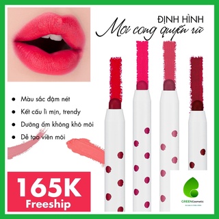 Son Bút Chì Holika Holika Holipop Velvet Lip Pencil có dưỡng môi, lâu trôi