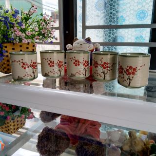 Cốc sứ Bát Tràng uống trà xanh, nước vối, nhân trần, ...
