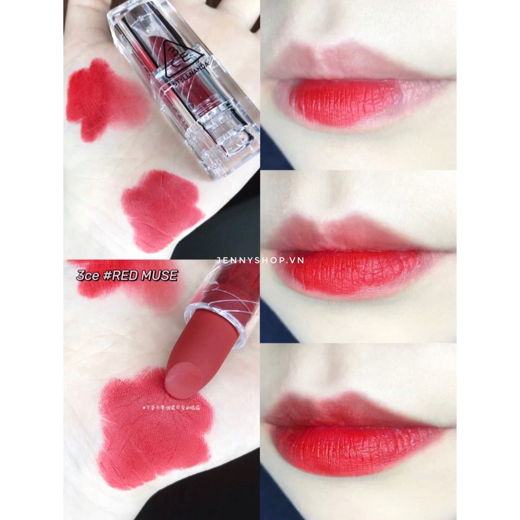 Son Thỏi Lì Vỏ Trong 3CE Soft Matte Lipstick Clear Layer Edition