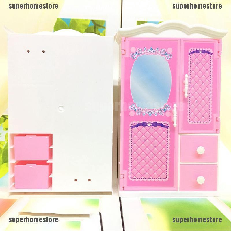 Tủ Quần Áo Đồ Chơi Búp Bê Công Chúa Cho Bé Gái