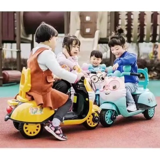 Xe máy điện cho bé Minion / heo/ kitty