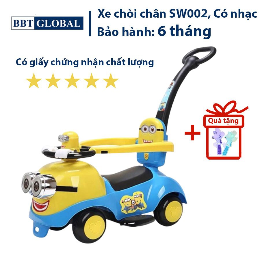 Đồ chơi xe đẩy kết hợp chòi chân cho bé BBT Global SW002