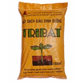 Đất Sạch Tribat Giàu Dinh Dưỡng 50dm3 (25kg), Đất sạch hữu cơ, đã qua xử lí trồng cây, trồng rau