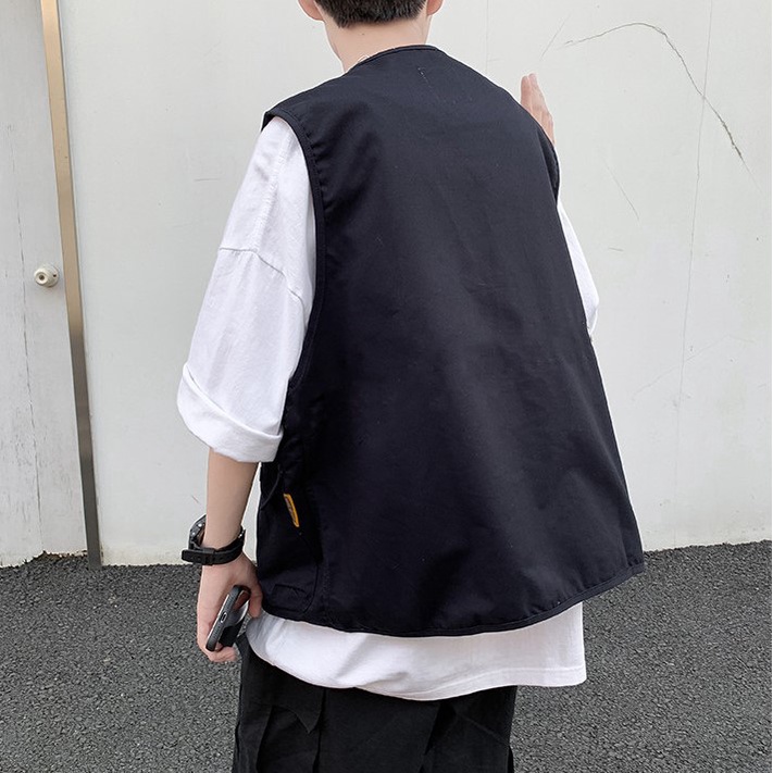 Áo Gile Khoác Nam Kiểu Dáng Cá Tính Phong Cách Unisex Cực Chất Ngầu