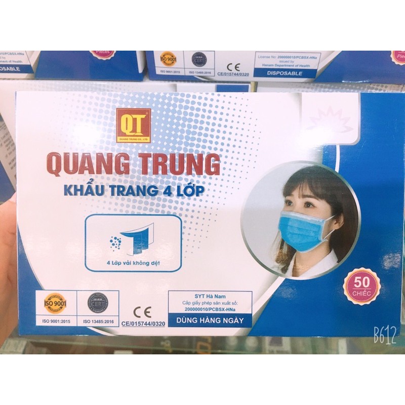 Khẩu trang 4 lớp kháng khuẩn