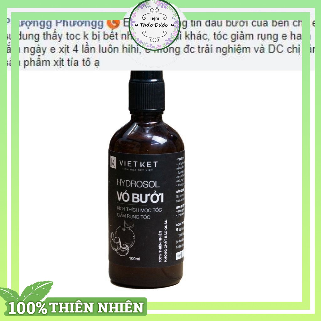 [TRỊ RỤNG 100%] Xịt Vỏ Bưởi Vietket- Trị Rụng Tóc- Kích Thích Mọc Tóc -Làm Dài Tóc 100ml | BigBuy360 - bigbuy360.vn