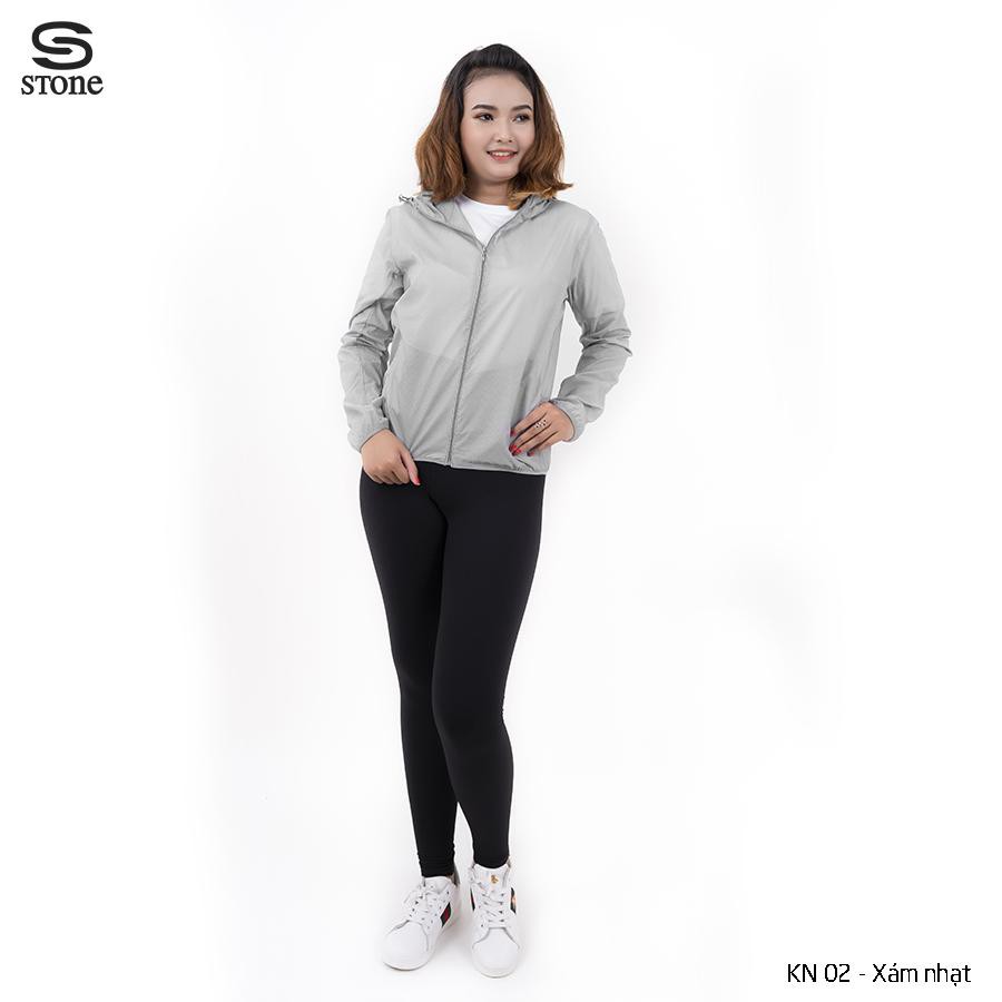 [Mã FAMALLT5 giảm 15% đơn 150K] Áo Khoác Nữ Vải Dù STONE KN02A Form Fit Co Giãn 4 Size Chống Nắng Và Đi Mưa (Nhiều Màu)