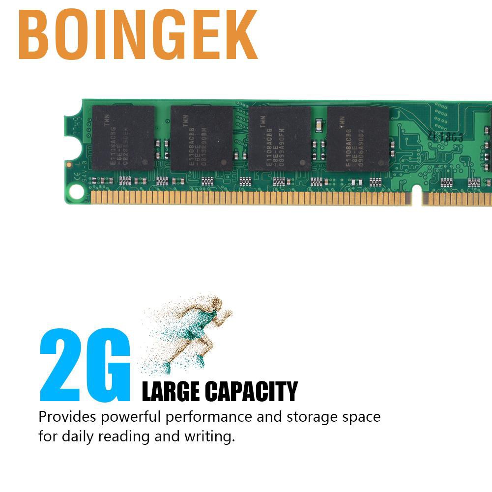 Bảng Mạch Bộ Nhớ Ram 240pin Boingek 2gb Ddr2 667mhz Pc2-5300 Cho Intel / Amd | WebRaoVat - webraovat.net.vn