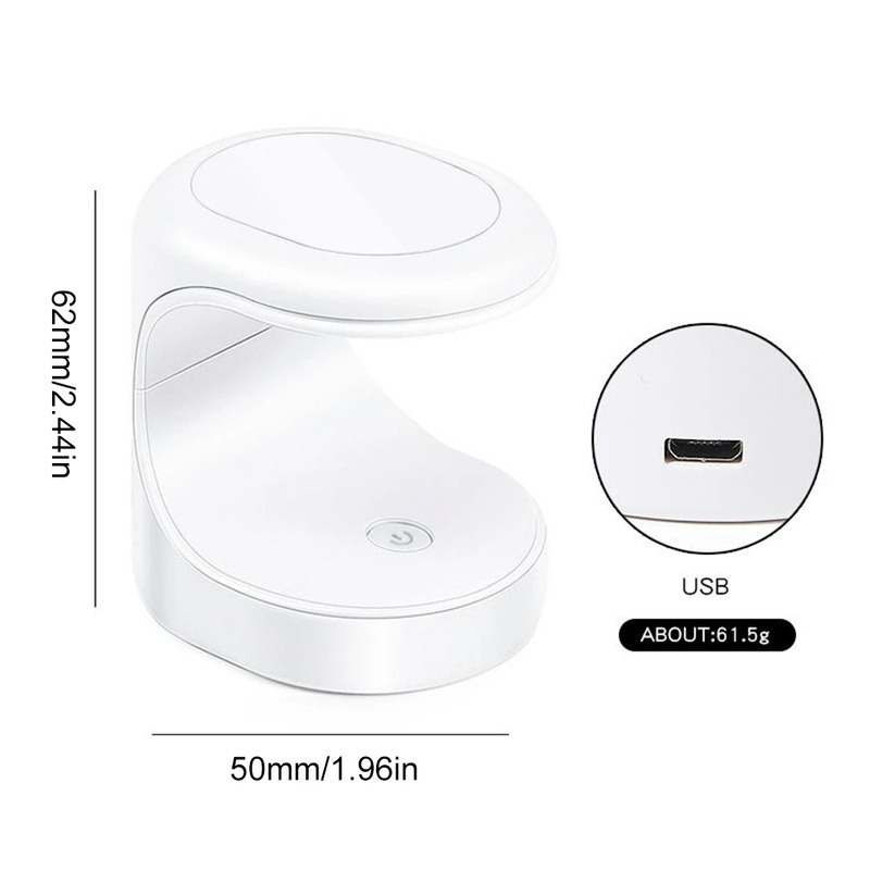 Đèn UV Hong Khô Móng Tay Hình Vỏ Trứng Sạc Cổng USB Tiện Dụng