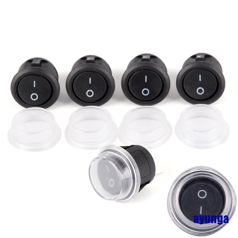 1 Công Tắc On-Off Spst 2-Pin Hình Tròn Chống Thấm Nước