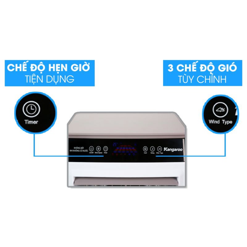 Quạt Điều Hòa Không Khí Kangaroo 50F79 - Bảo Hành 12 Tháng - Trưng Bày Mới 99%