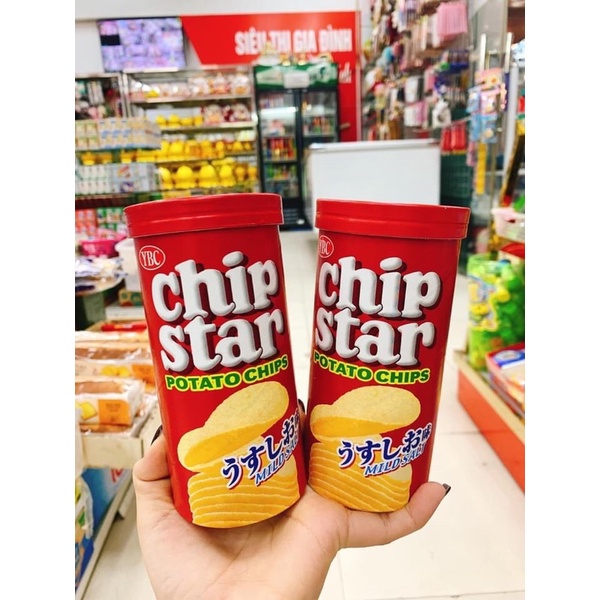 Snack khoai tây YBC Chip Star Nhật Bản 35k/ 1 hộp 50gr