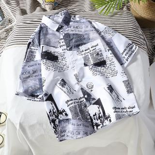 Áo Sơ Mi Tay Ngắn In Họa Tiết Thời Trang Dành Cho Nam