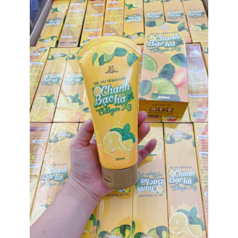 Tẩy tế bào chết chanh bạc hà collagen x3 cho Face và Body , Chính Hãng | BigBuy360 - bigbuy360.vn