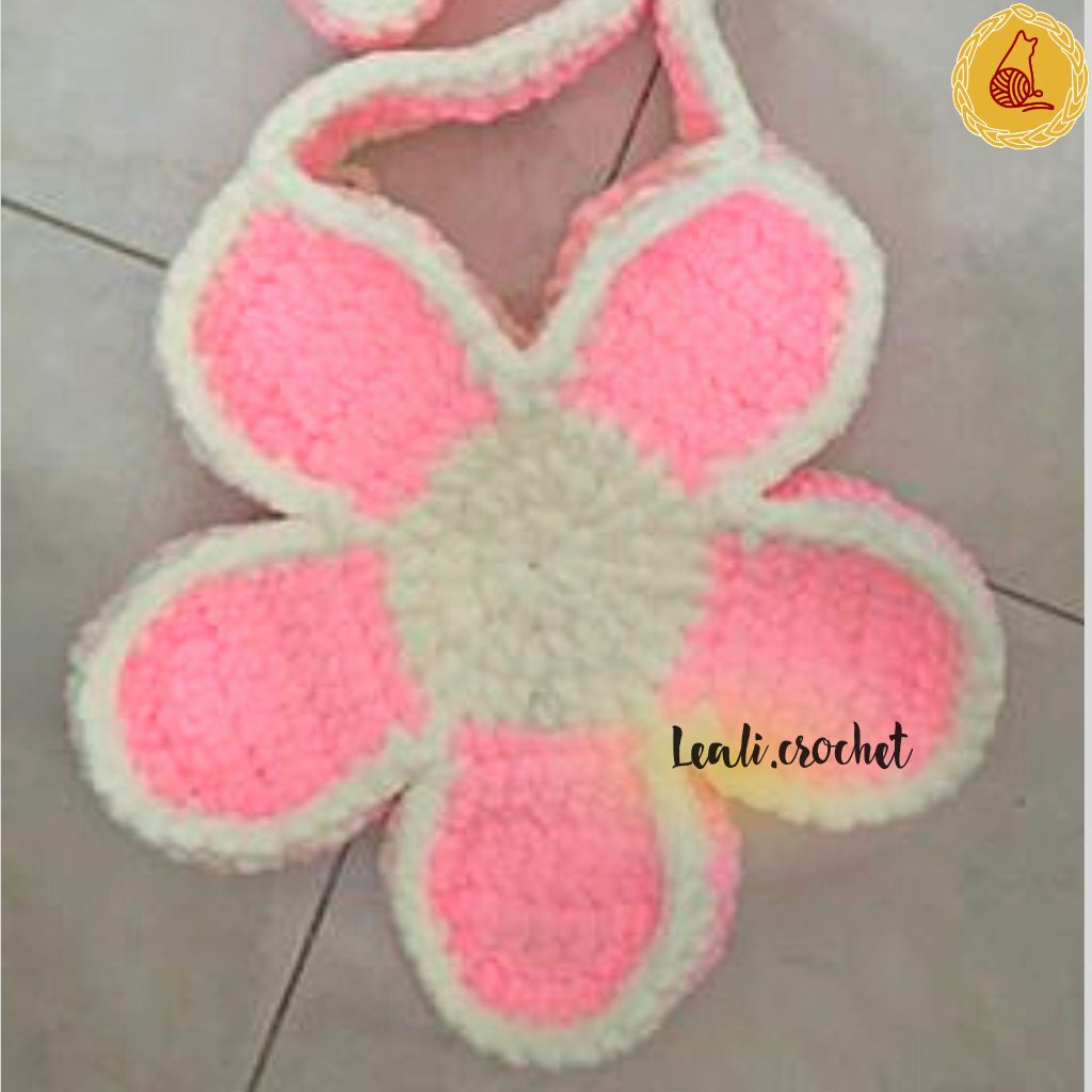 Túi len hoa Handmade, Bloom Flower Bag, Daisy len hình bông cúc - Nhận mix màu theo yêu cầu