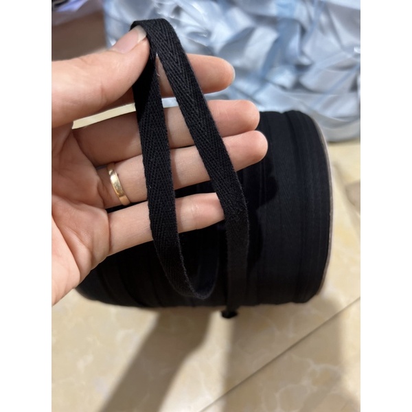 10m dây xương cá bản 1cm màu đen
