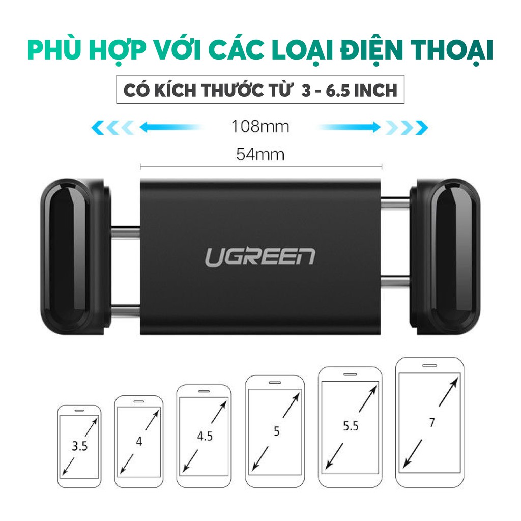 Kẹp điện thoại cài khe gió điều hòa cao cấp UGREEN LP120 | WebRaoVat - webraovat.net.vn